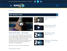 Tablet Screenshot of paramedictv.ems1.com